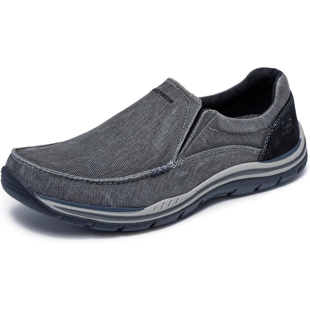 Skechers Expected Avillo Shoes Men’s Slip-On Casual Vintage Washed Black Size 14 - Picture 8 of 16